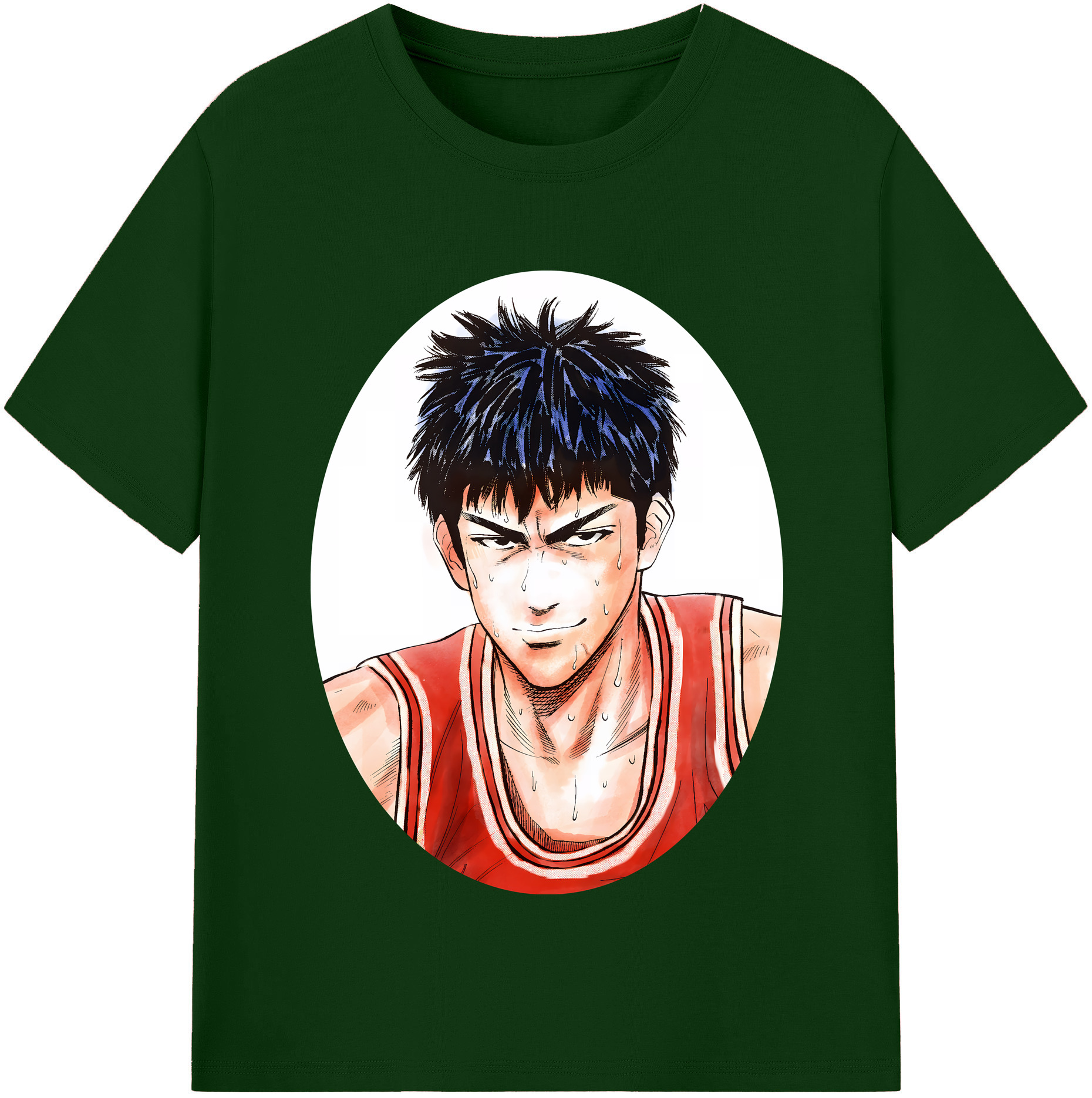 SLAM DUNK／スラムダンク 綿100％半袖Tシャツ（フロントプリント）